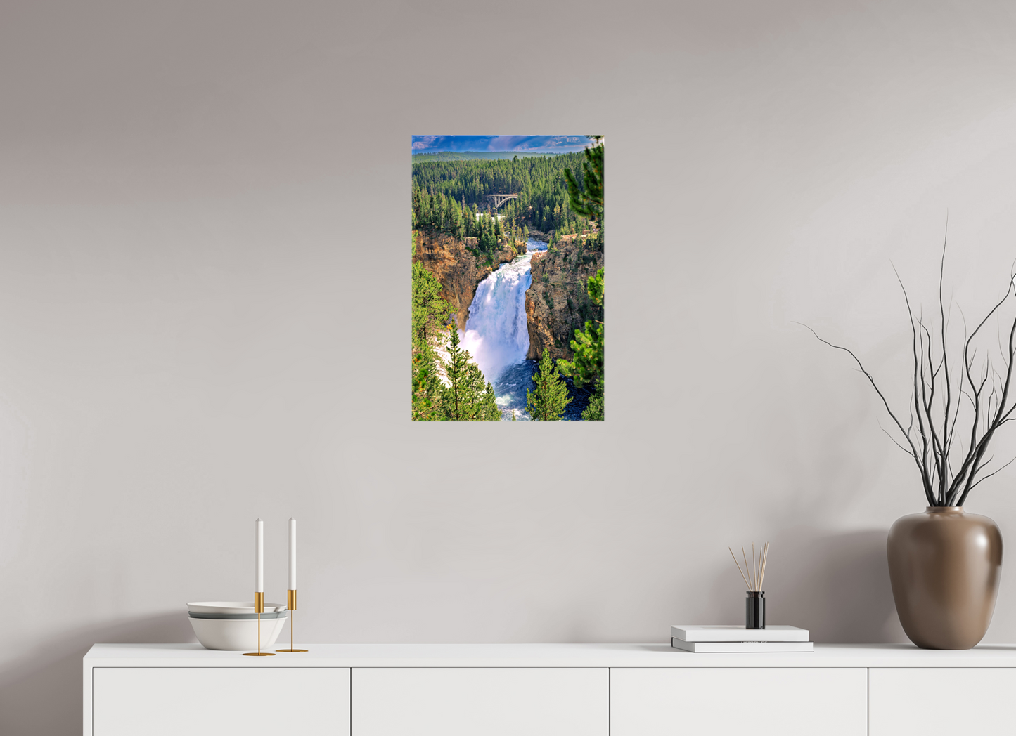 Upper Falls of Yellowstone River | Yellowstone National Park Fine Art Print
