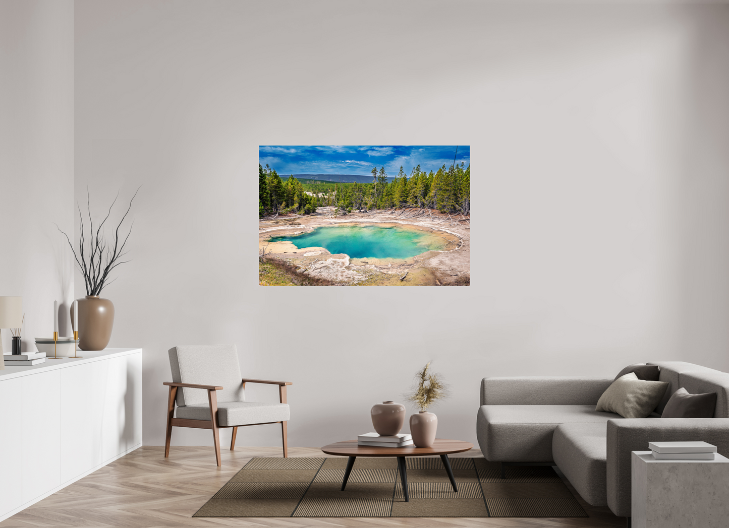 60 x 40″, Photo Print Emerald Spring | Yellowstone National Park Fine Art Print