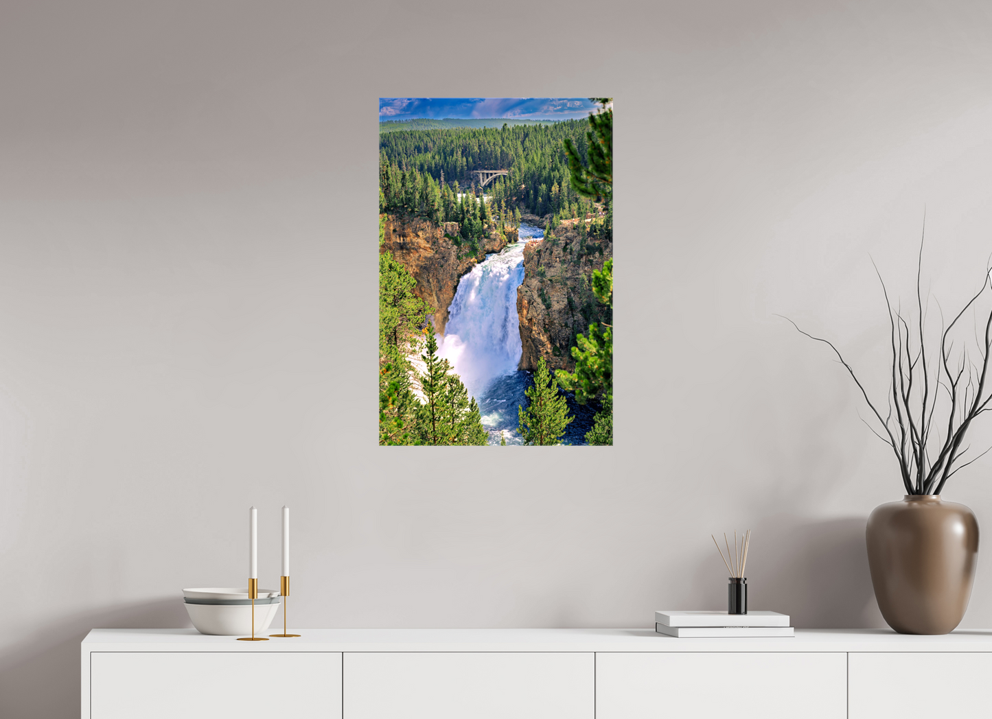 Upper Falls of Yellowstone River | Yellowstone National Park Fine Art Print