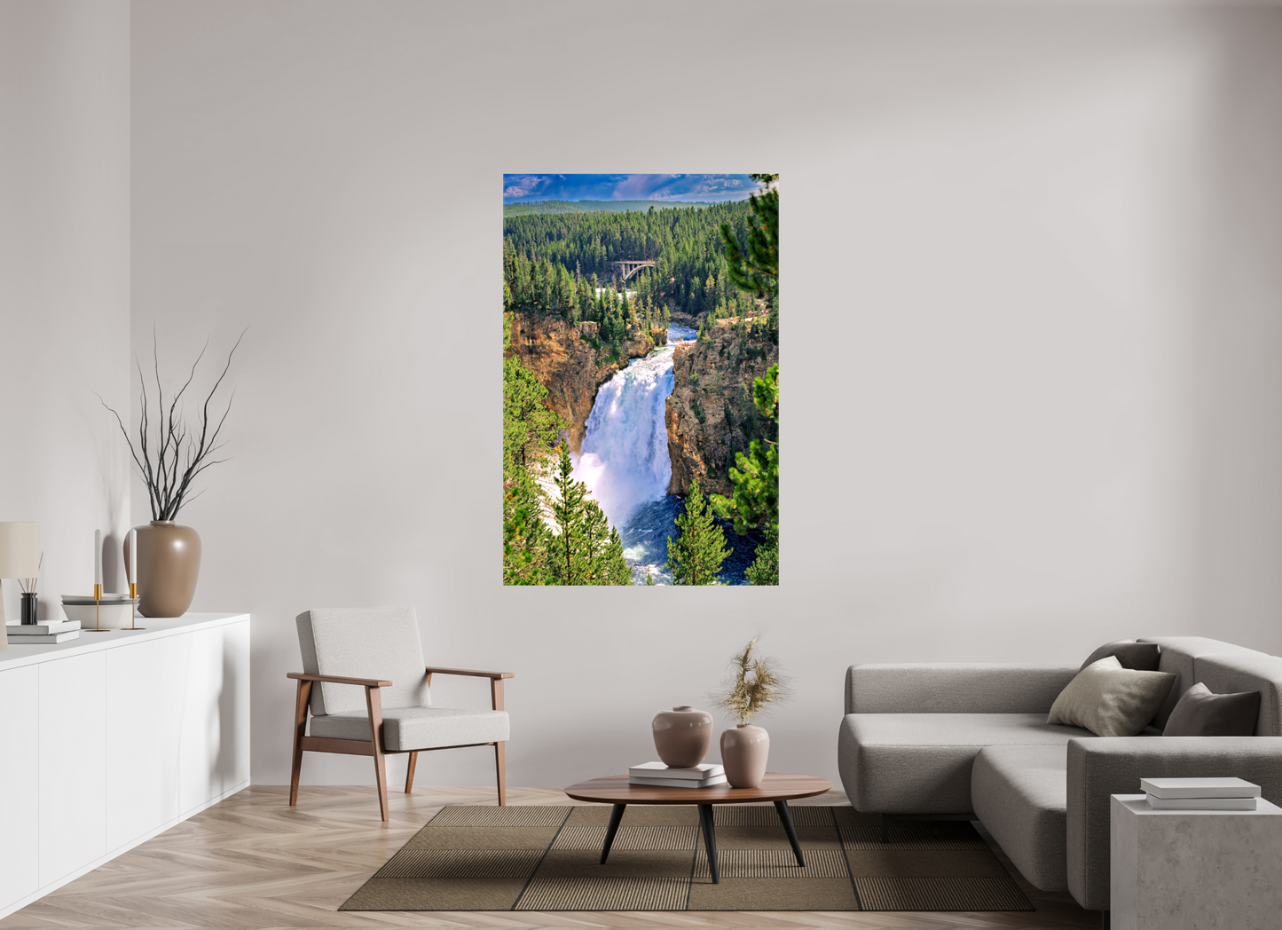 Upper Falls of Yellowstone River | Yellowstone National Park Fine Art Print