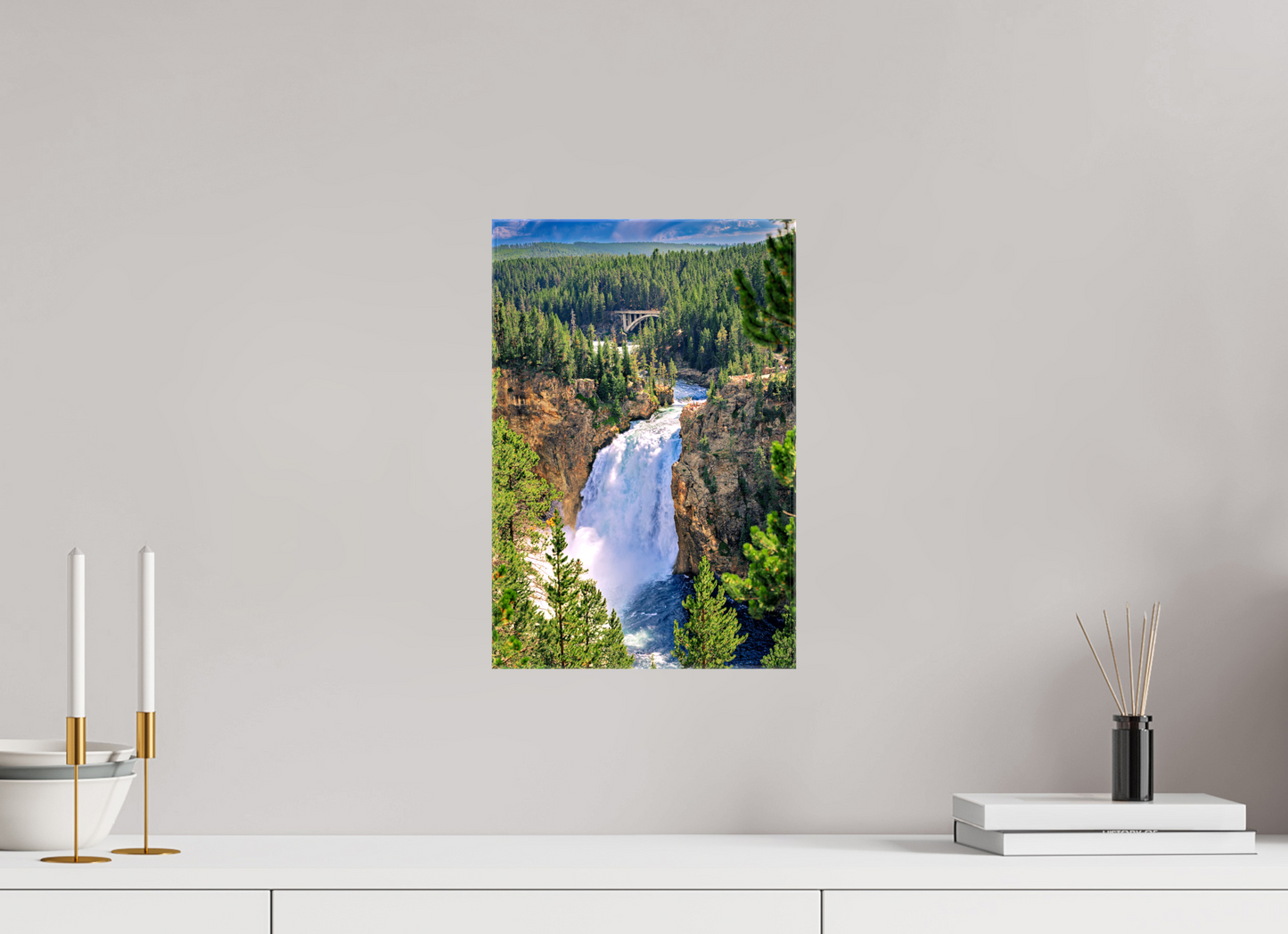 Upper Falls of Yellowstone River | Yellowstone National Park Fine Art Print