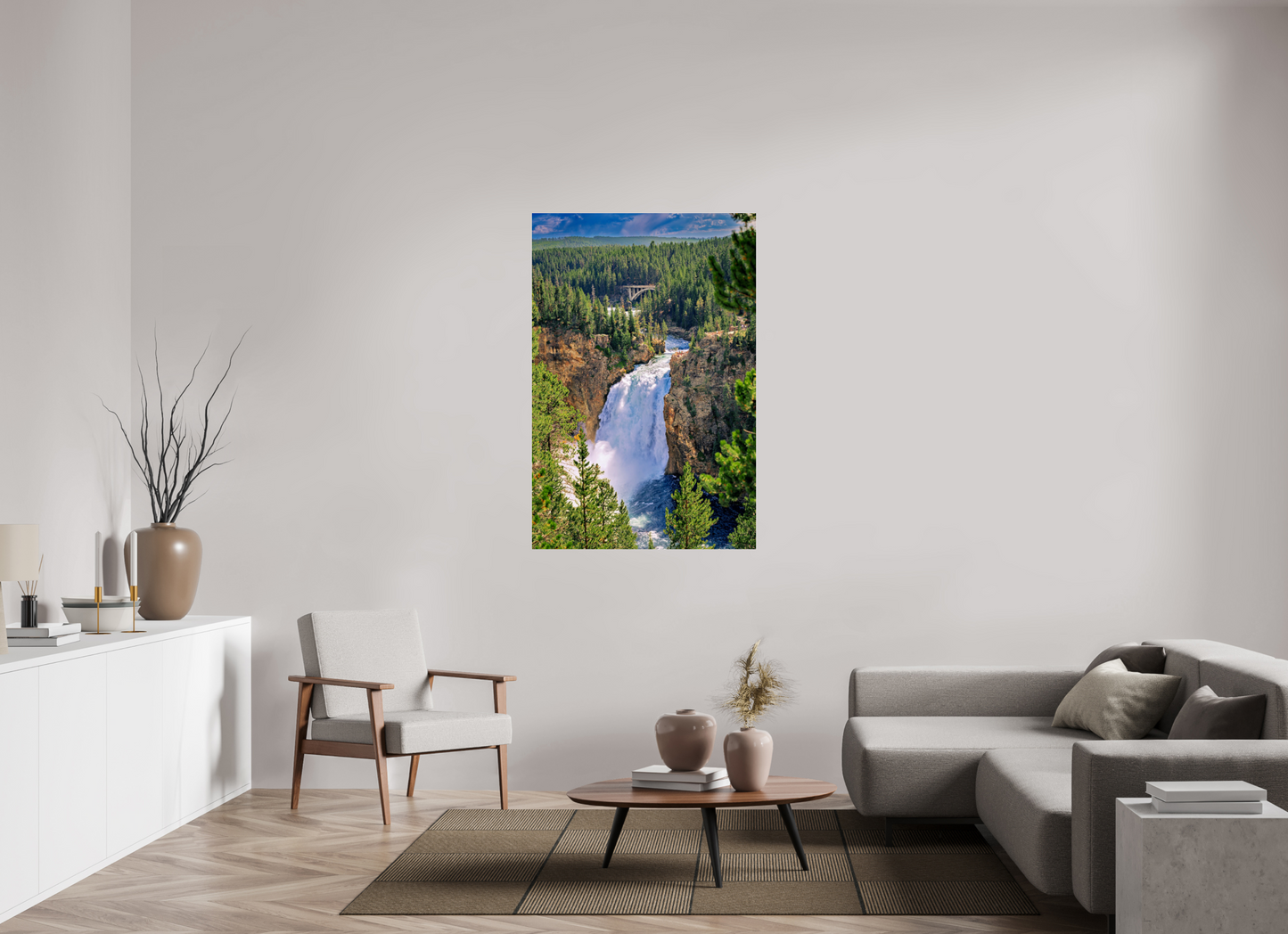 Upper Falls of Yellowstone River | Yellowstone National Park Fine Art Print