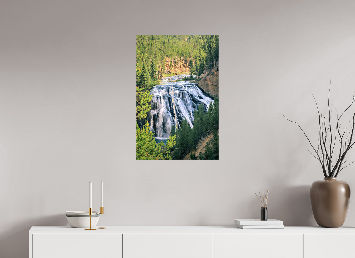 Gibbon Falls | Yellowstone National Park Fine Art Print