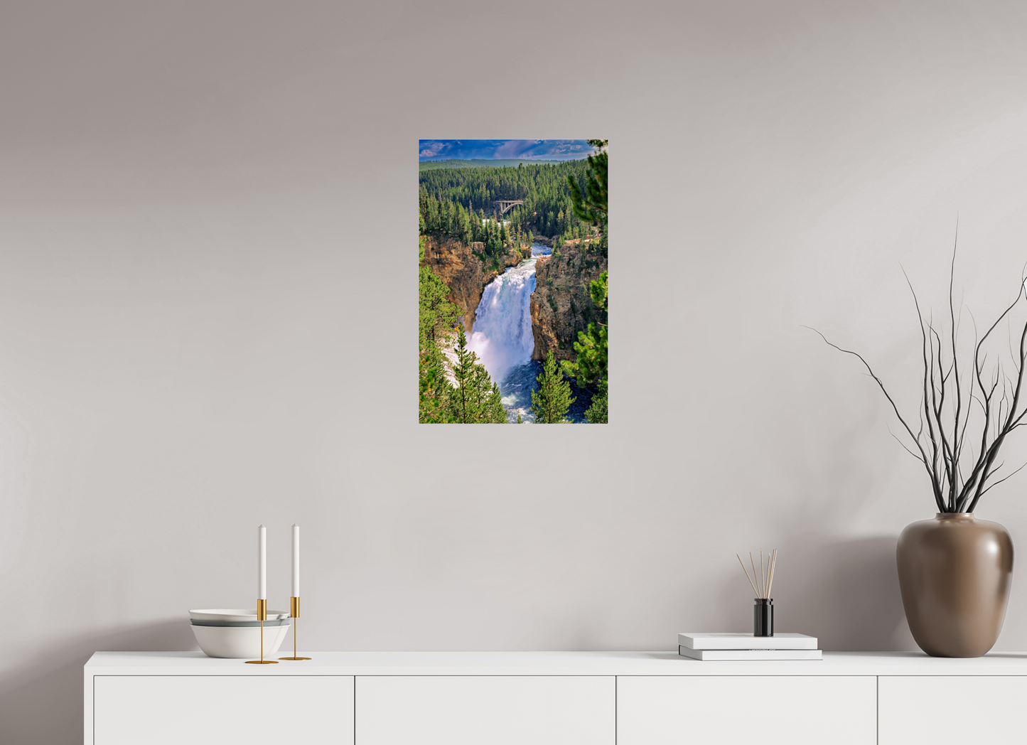 Upper Falls of Yellowstone River | Yellowstone National Park Fine Art Print