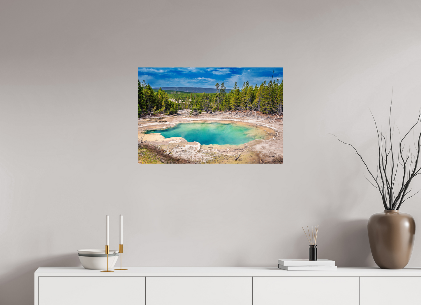 30 x 20″, Photo Print Emerald Spring | Yellowstone National Park Fine Art Print