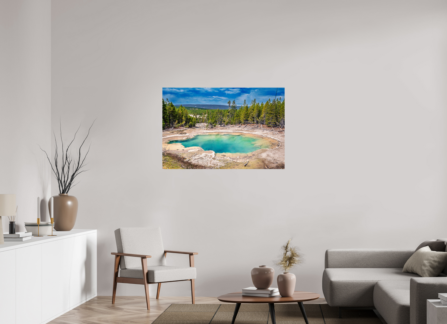 45 x 30″, Photo Print Emerald Spring | Yellowstone National Park Fine Art Print