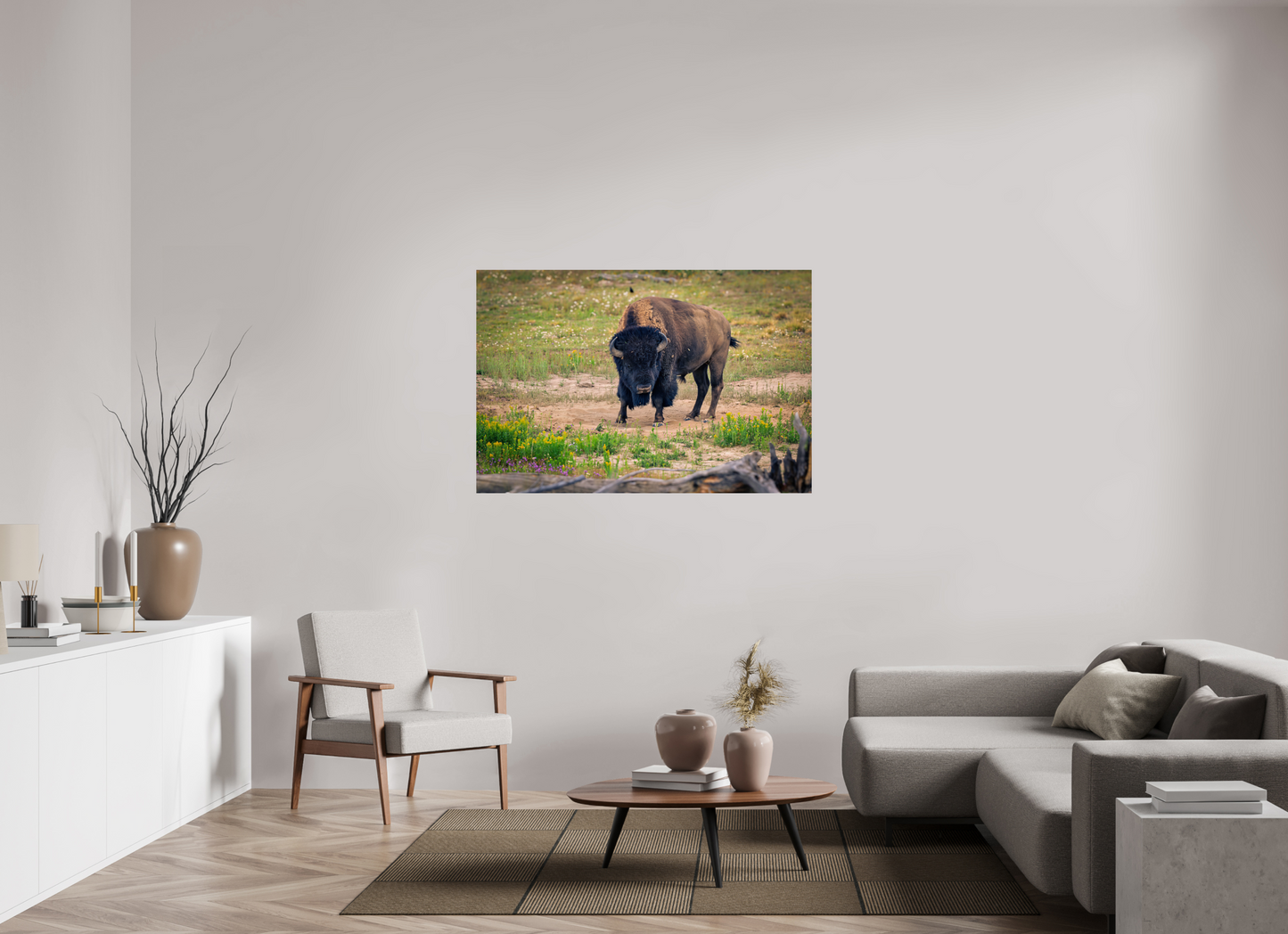 54 x 36″, Photo Print Bison | Yellowstone National Park Fine Art Print
