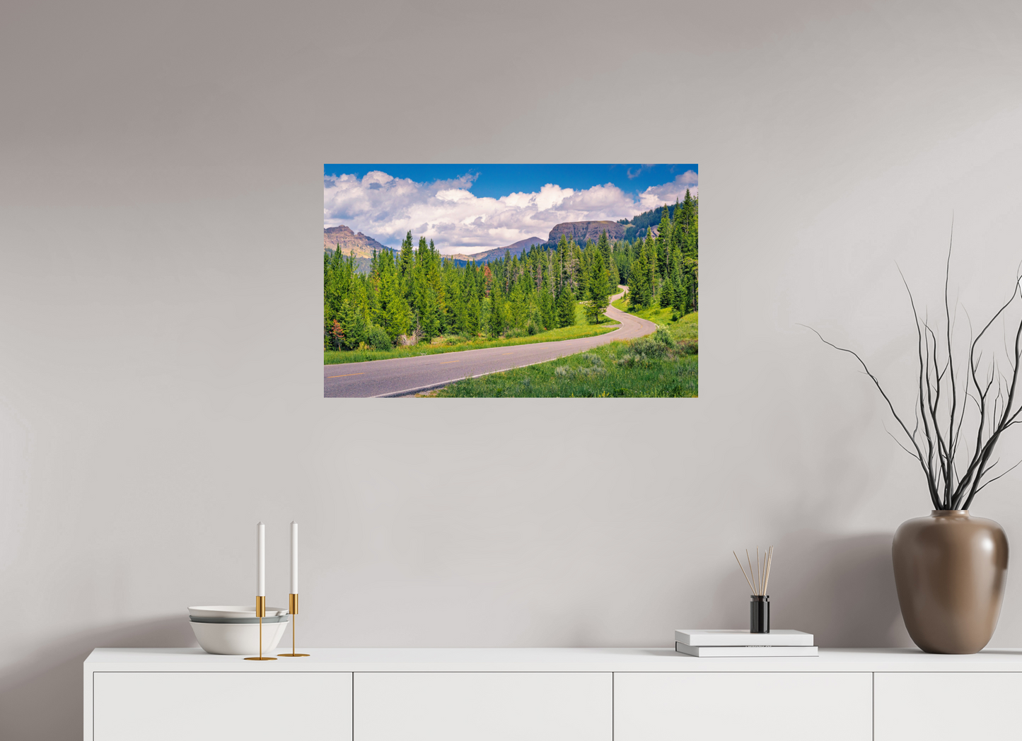 32 x 20″, Photo Print Road to Beartooth | Yellowstone National Park Fine Art Print