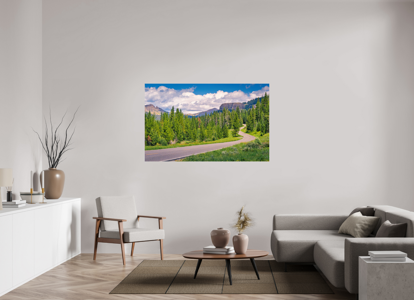 62.4 x 39″, Photo Print Road to Beartooth | Yellowstone National Park Fine Art Print