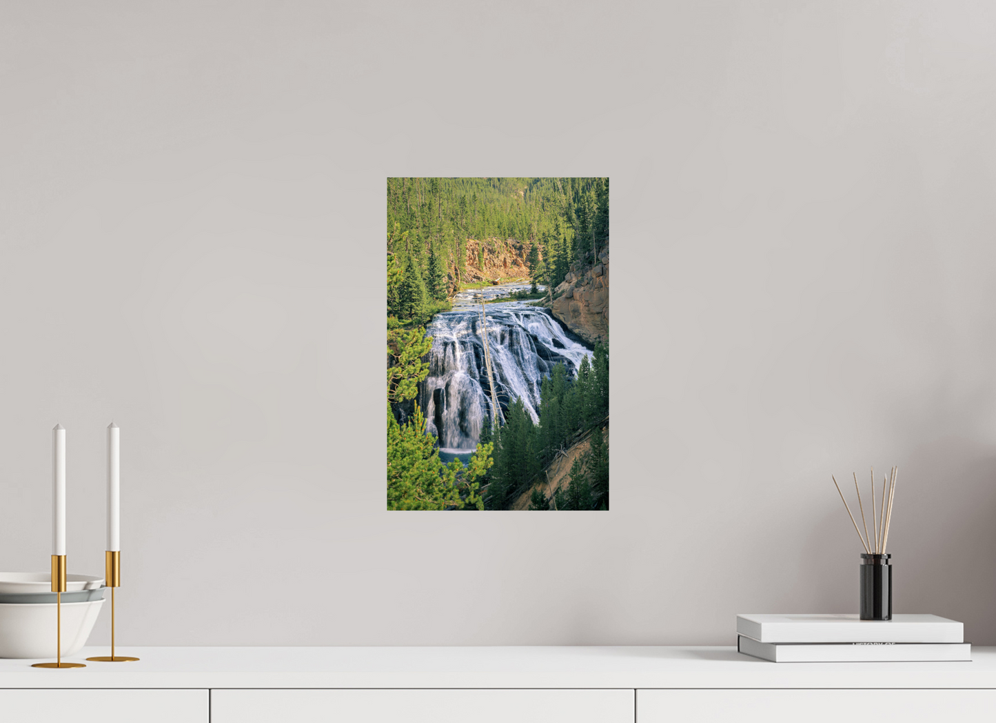 10 x 15″, Photo Print Gibbon Falls | Yellowstone National Park Fine Art Print