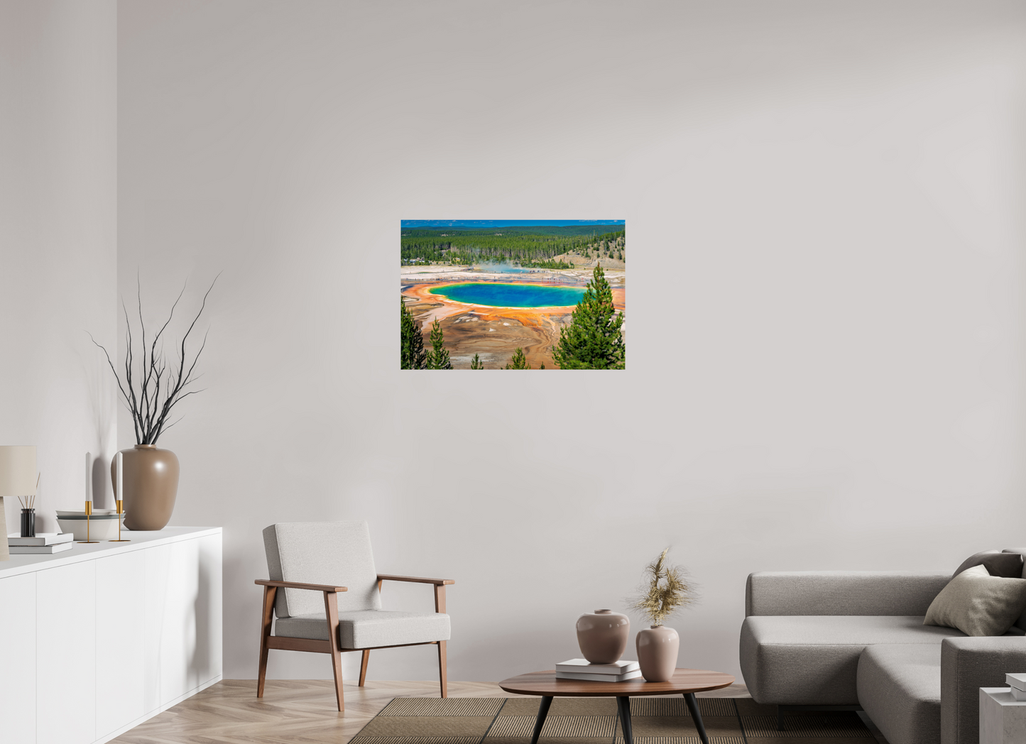 36 x 24″, Photo Print Grand Prismatic Spring | Yellowstone National Park Fine Art Print