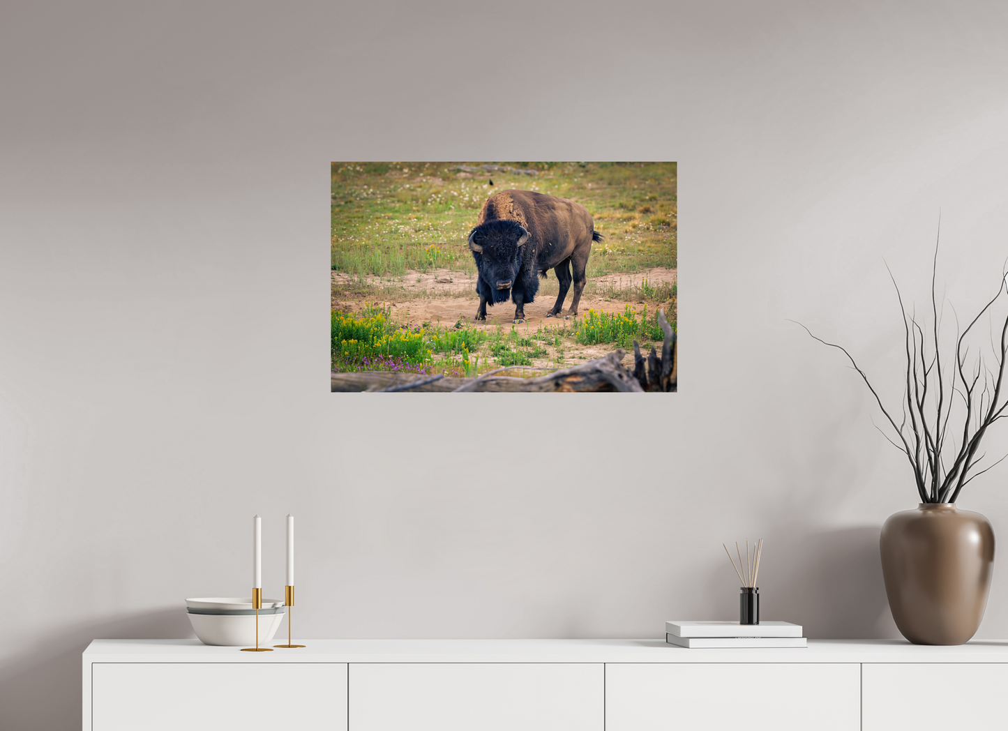30 x 20″, Photo Print Bison | Yellowstone National Park Fine Art Print