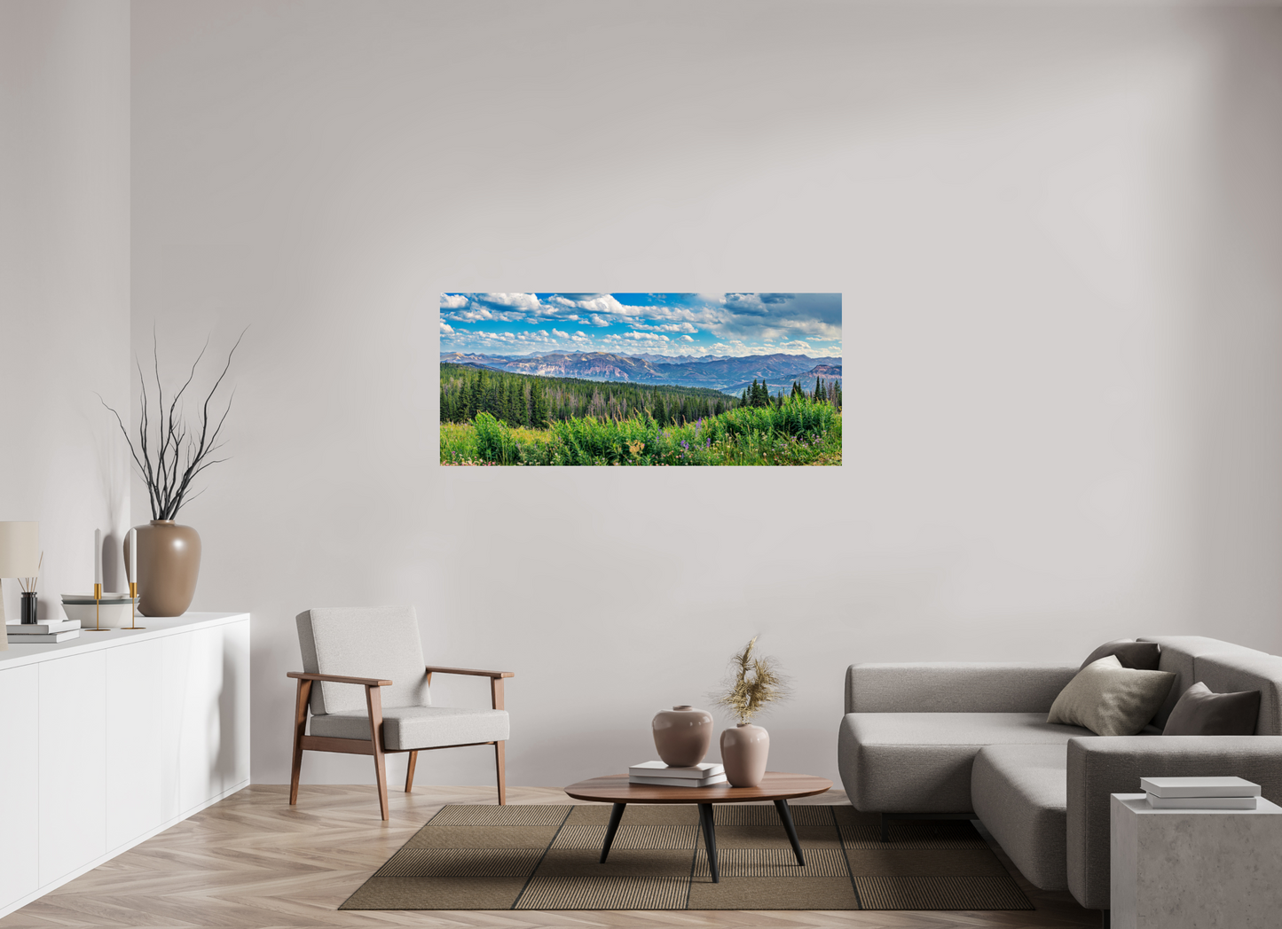 65 x 28″, Photo Print Absaroka Vista