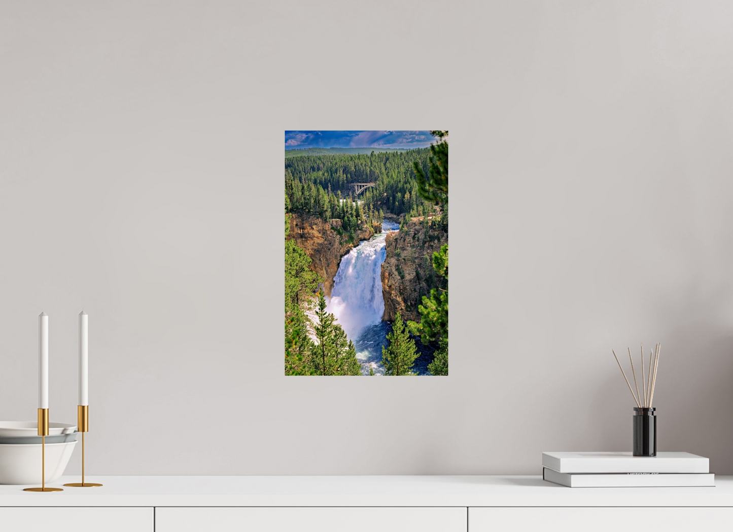 10 x 15″, Photo Print Upper Falls of Yellowstone River | Yellowstone National Park Fine Art Print