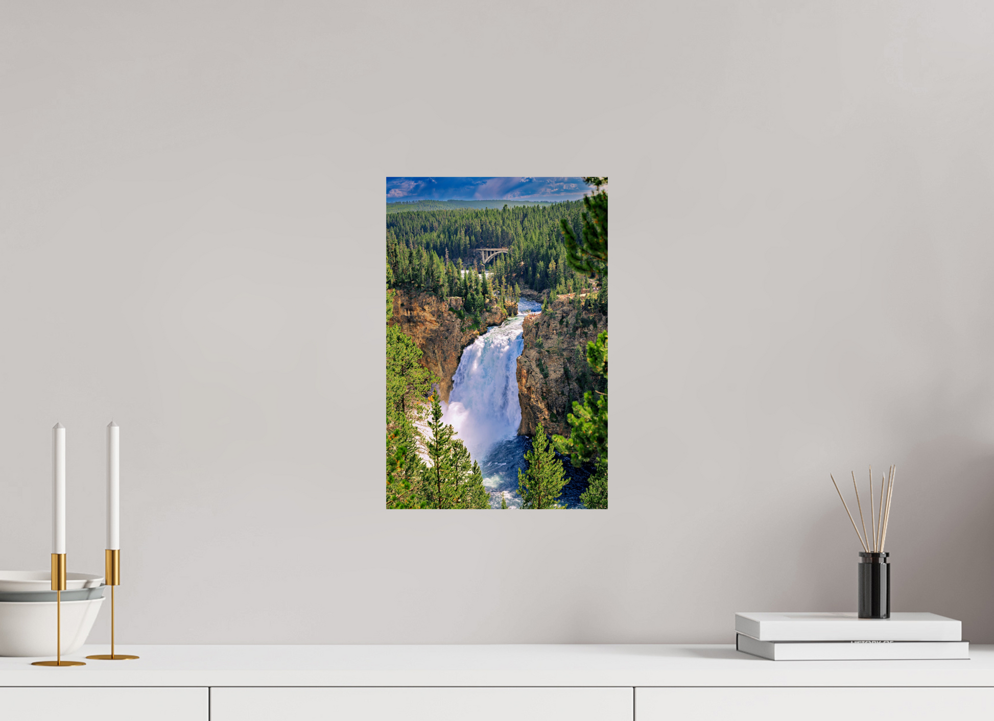 10 x 15″, Photo Print Upper Falls of Yellowstone River | Yellowstone National Park Fine Art Print