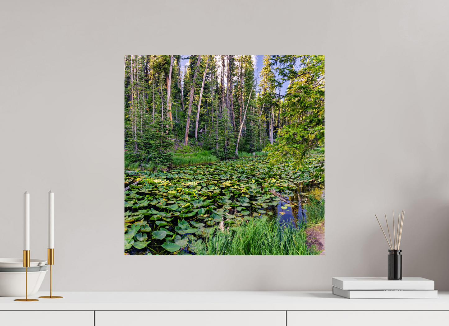 20 x 20″, Photo Print Continental Divide Serenity | Yellowstone National Park Fine Art Print