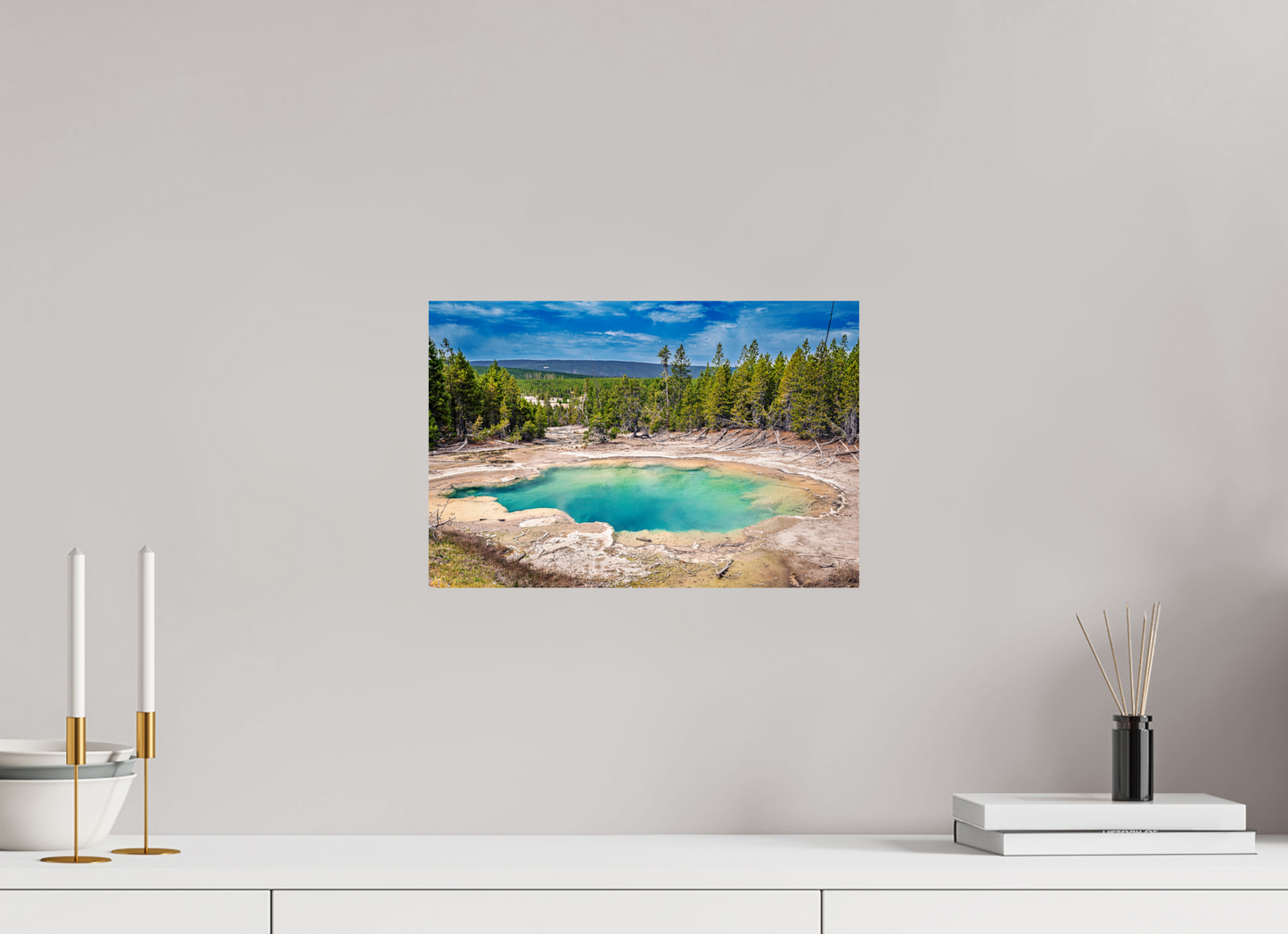15 x 10″, Photo Print Emerald Spring | Yellowstone National Park Fine Art Print